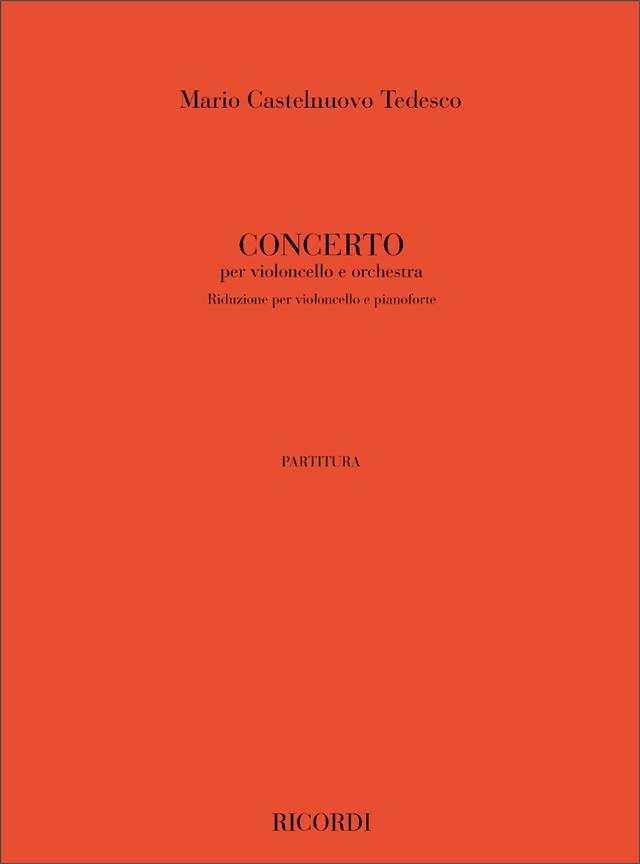Concerto per violoncello e orchestra - Riduzione per violoncello e pianoforte - violoncello a klavír